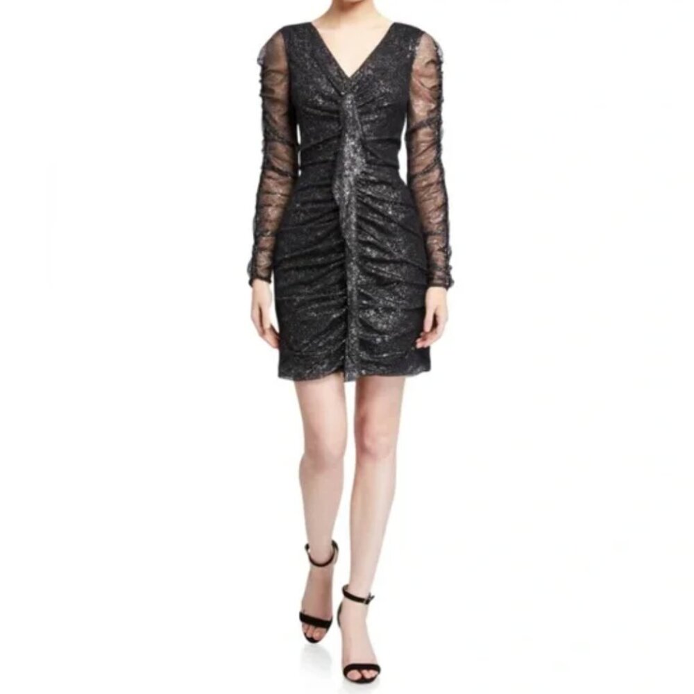 NWT Parker Black Cynthia Silver Speckle Dress